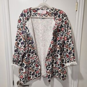 Vintage Lady Plus Floral Cardigan